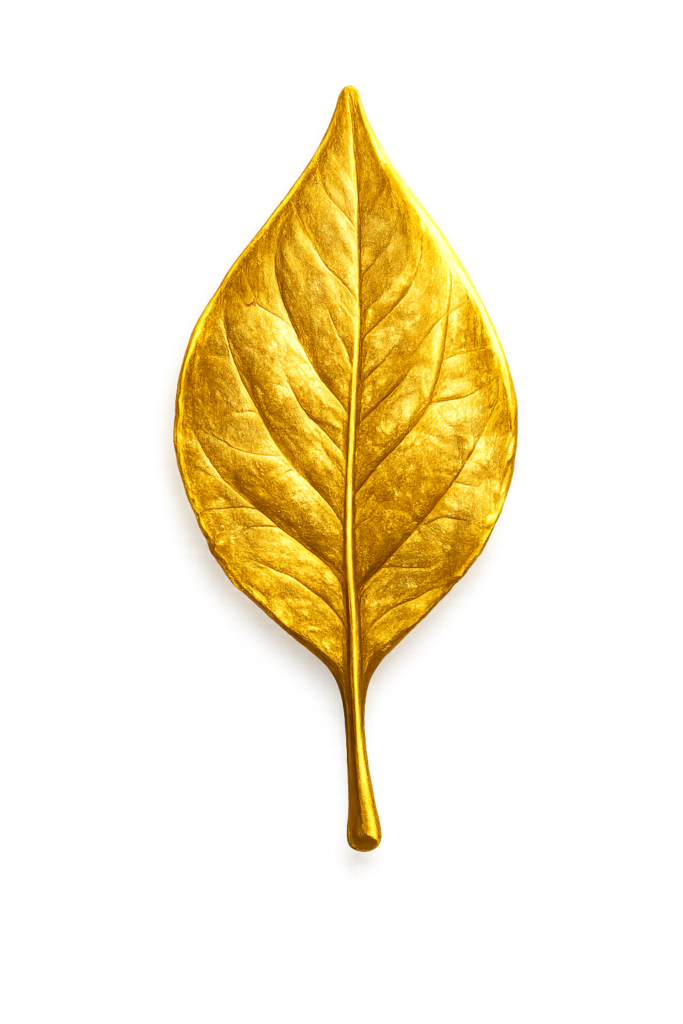 Foglia d'oro Stilizzata - Logo